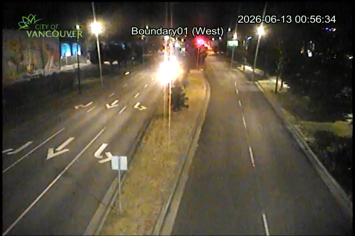 Boundary Road & E 1st Ave - West