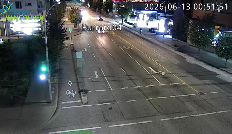Burrard St & W 4th Ave - North
