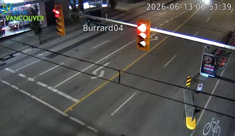 Burrard St & W 4th Ave - South