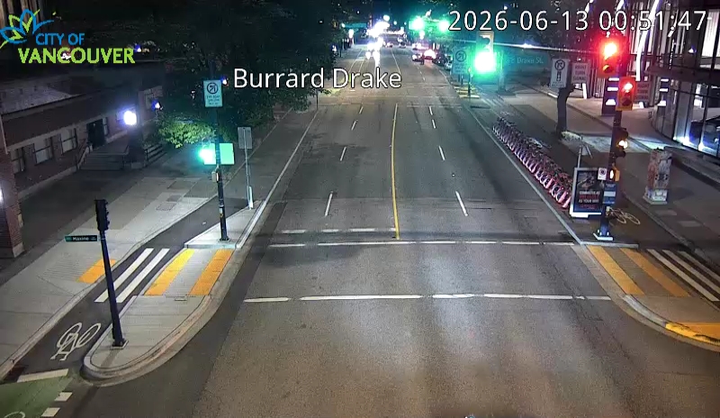 Burrard St & Drake St - N