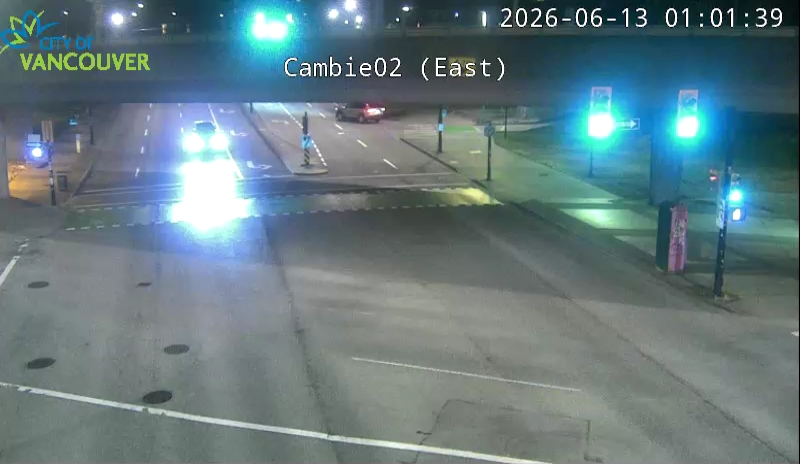 Cambie St & W 2nd Ave - East/West