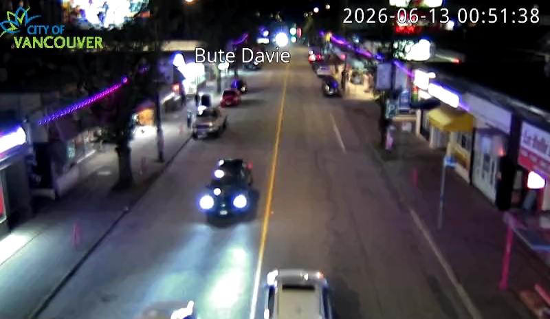Bute St and Davie St - W