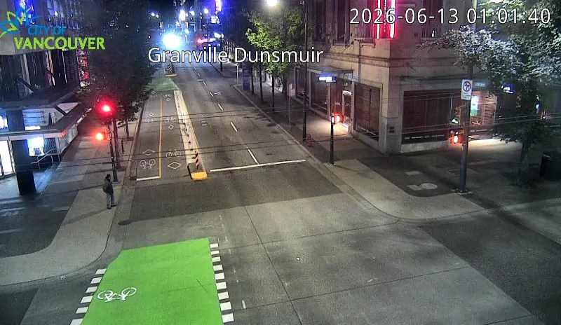 Granville St & Dunsmuir St - East