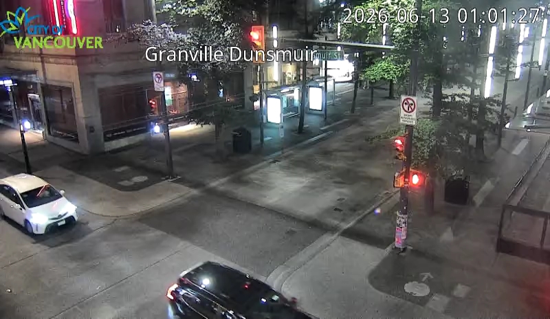 Granville St & Dunsmuir St - South
