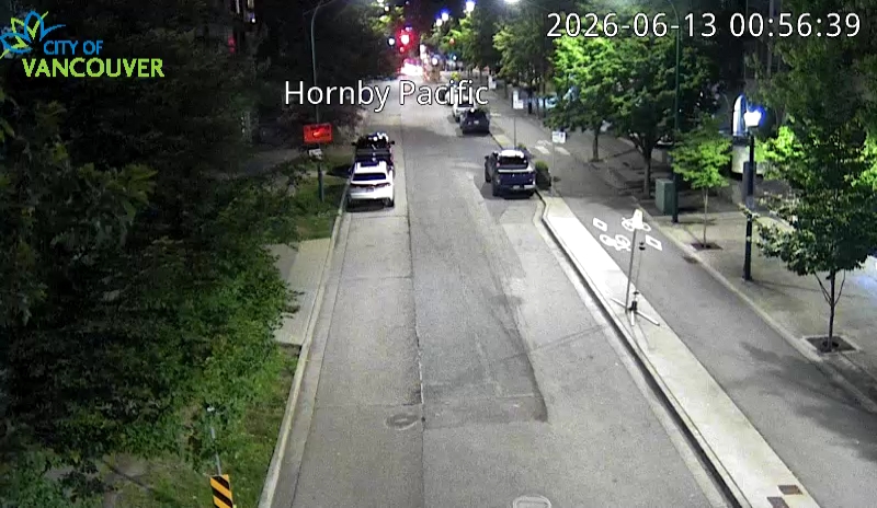 Hornby St and Pacific St - North