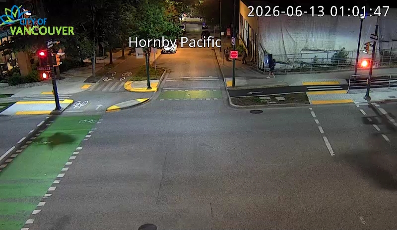 Hornby St and Pacific St - South