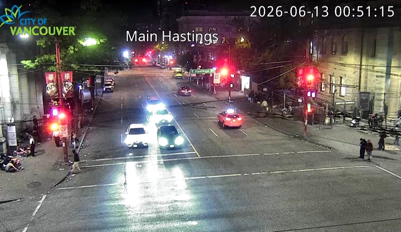 Main St & E Hastings St - South