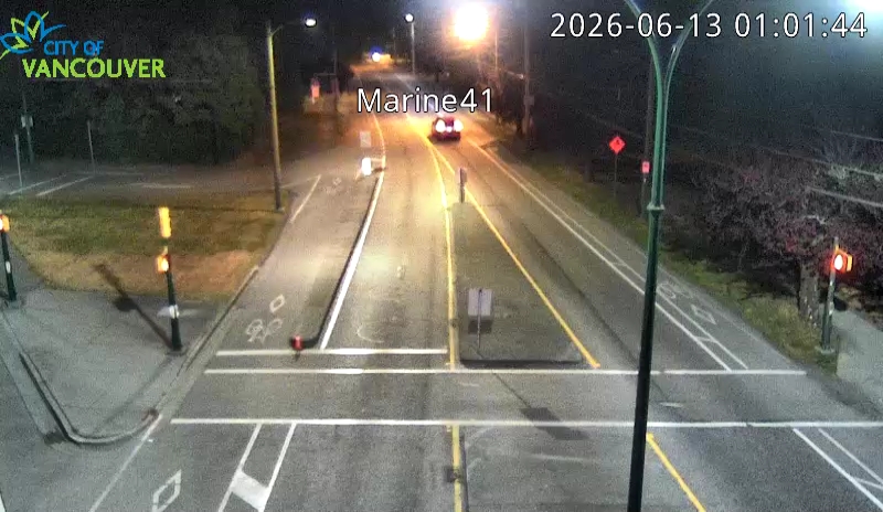 SW Marine Dr and W 41st Ave - East