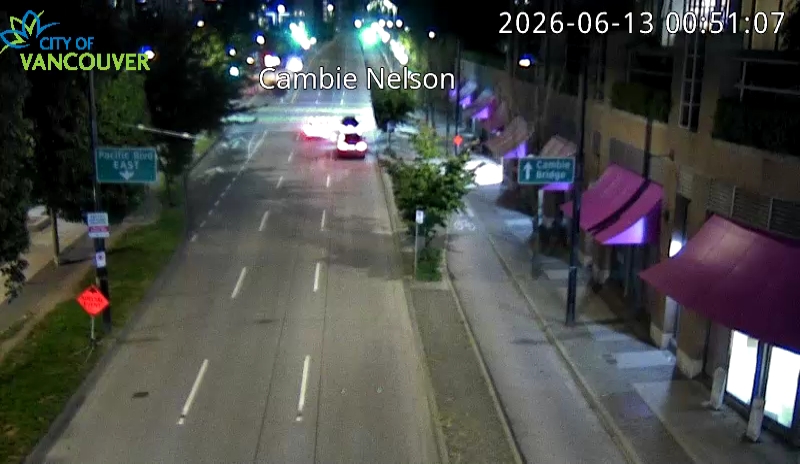Cambie St & Nelson St - East